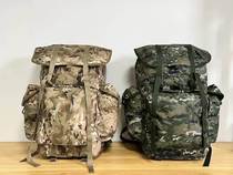 Green outdoor camouflage backpack carrying equipment mens large capacity backpack outdoor camping mountaineering bag backpack waterproof