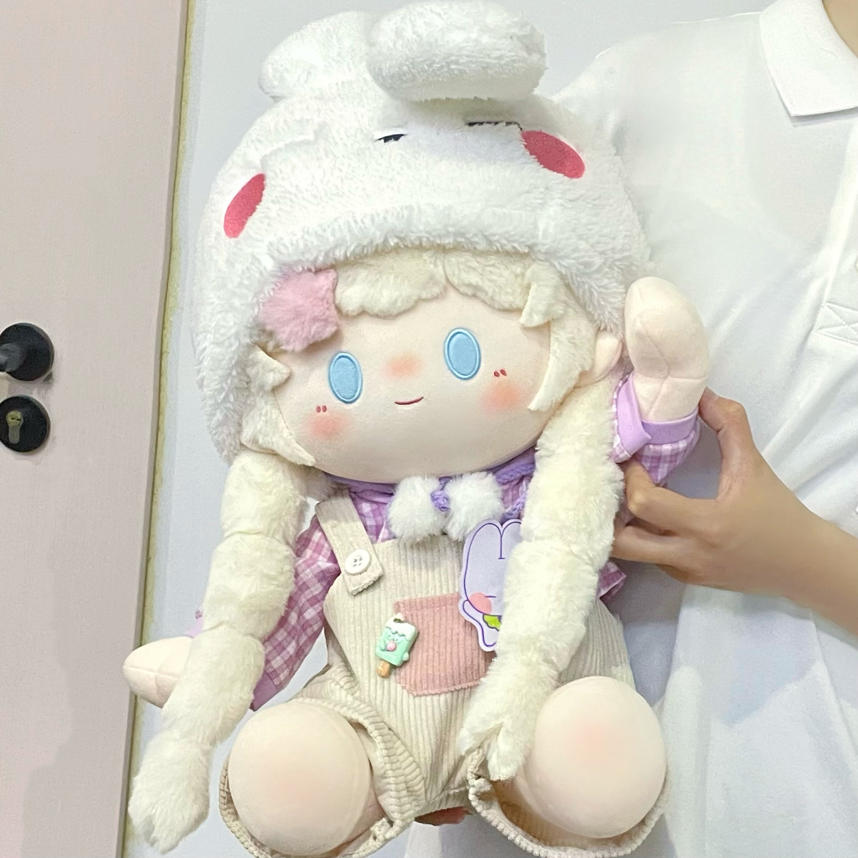 【现货】元气萌想萌宠背带裤40cm娃衣无属性棉花娃娃衣服 - 图2