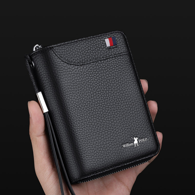 保罗卡包男士多卡位大容量真皮钱包 WILLIAMPOLO皇梓卡包