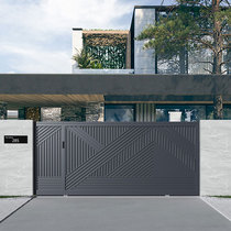 LOSDUN Science and Technology Intelligent Courtyard Gate Villa Aluminum Alloy Electric Automatic Translation Door New Chinese Garden Translation Door