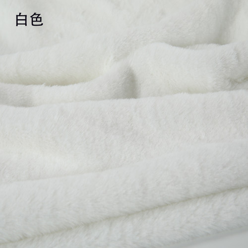 加密仿獭兔毛绒布料皮草布料短毛绒棉花娃娃手工diy柜台围巾抱偶 - 图1