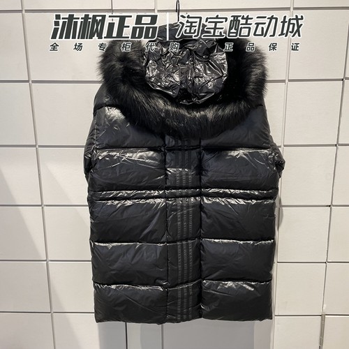 阿迪达斯三叶草羽绒服女子可拆卸连帽保暖防风外套 IR7117 IR7116 - 图0