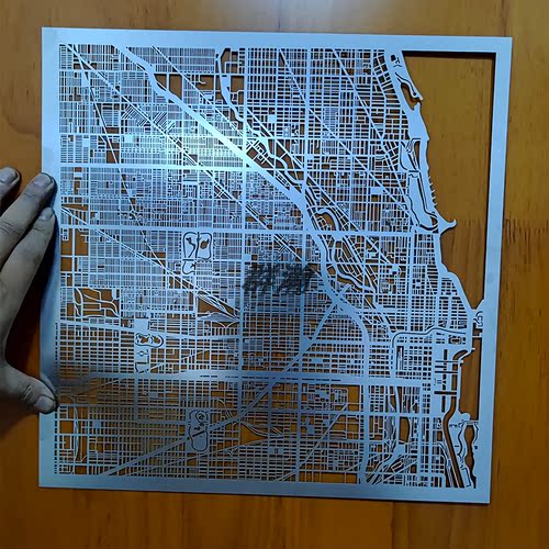 蚀刻片激光切割定制加工 0.01mm网板不锈钢甲片甲胄模型玩具微孔 - 图1