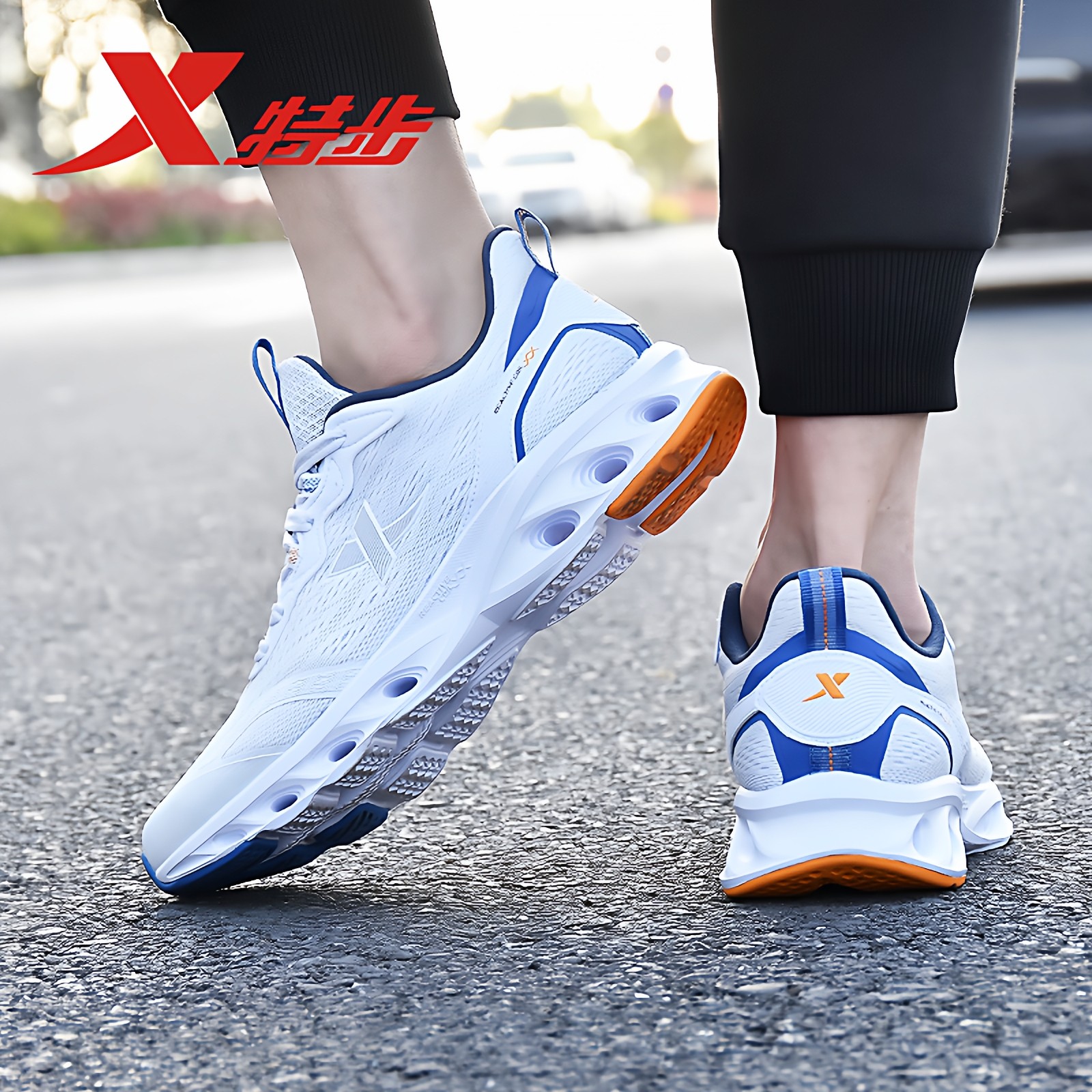 特步男鞋运动鞋男士冬季新款网面透气跑步鞋子青少年休闲减震跑鞋 - 图3