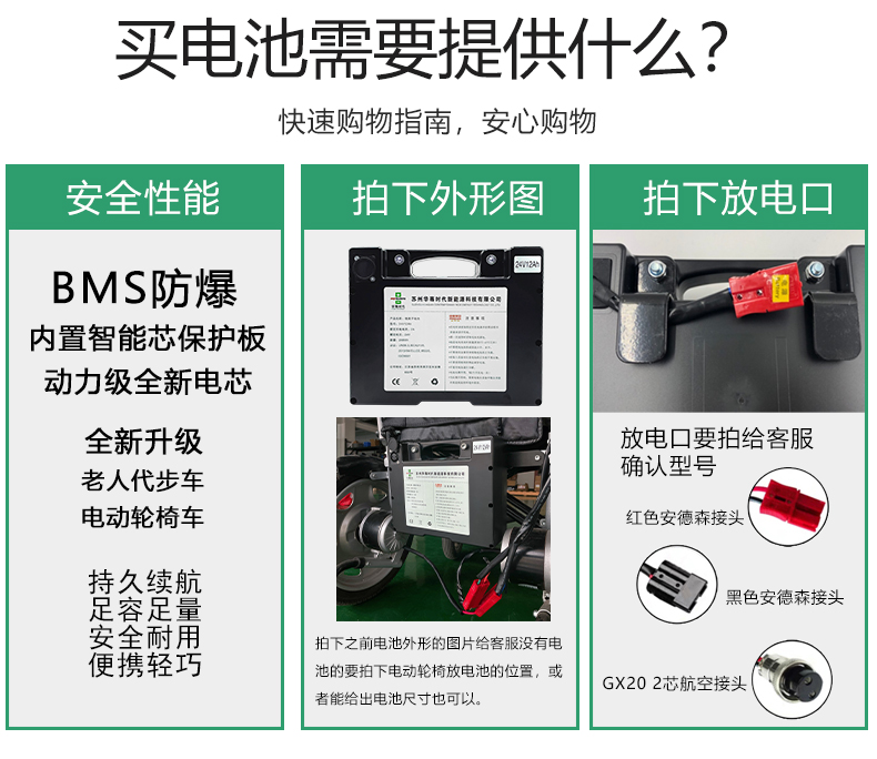 24V好哥吉芮可孚九圆斯维驰护卫神伊凯电动轮椅通用三元原装电池 - 图1