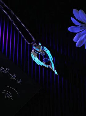 听谷夜光龙狼王个性项链吊坠嘻哈