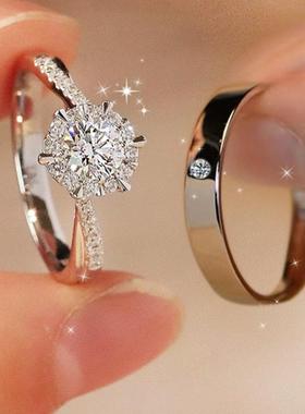 听谷结婚钻戒仿真情侣送礼物