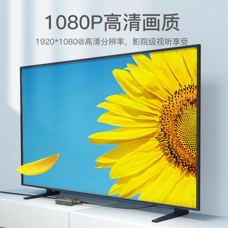 HDMI网线延长器转RJ45网口信号传输器高清1080P120米150米 - 图1