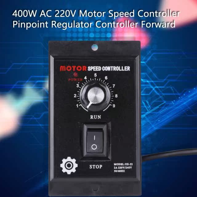 400W AC 220V Motor Speed Controller Pinpoint Regulator Contr - 图0