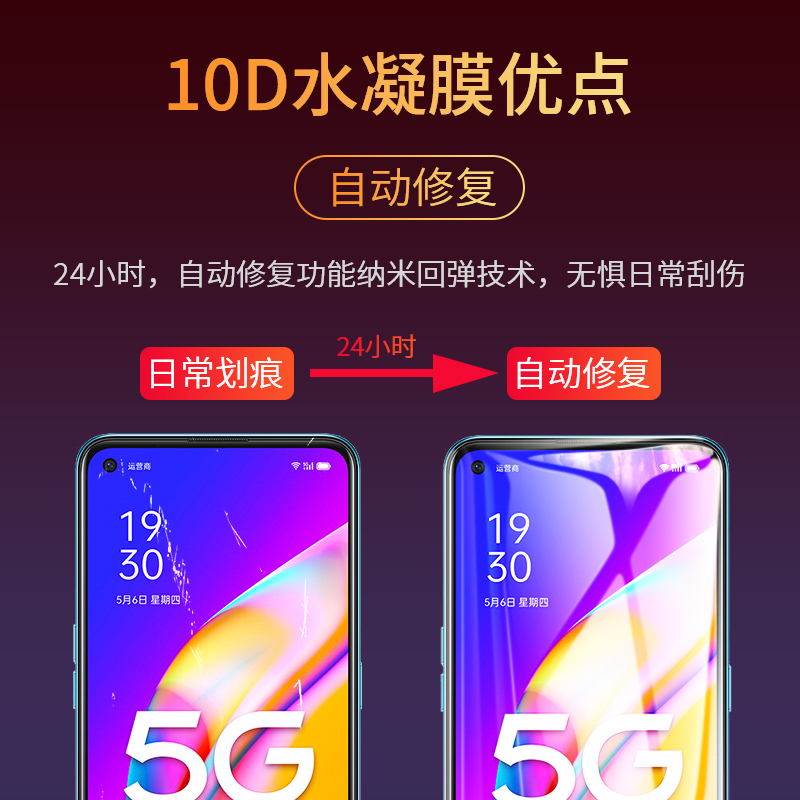 适用oppoa95手机膜a95钢化水凝膜oppo的全屏覆盖oppa955g原装opa95原厂0pp0ppoa软膜5g抗蓝光无白边保护贴膜 - 图1