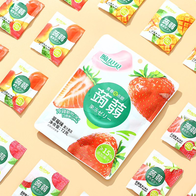 蒟蒻果冻健康儿童年货零食品卡脂果汁小吃网红休闲低解馋0