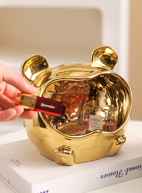 卡通陶瓷收纳客厅玄关装饰摆件