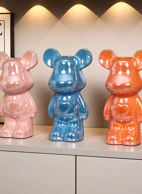 暴力熊家居轻奢高级感摆件新家高档客厅酒柜电视柜家居装饰品套装