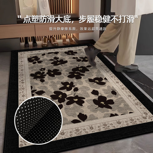 高级感地垫入户门垫玄关进门门口耐脏免洗脚垫室内门外可裁剪地毯 - 图0
