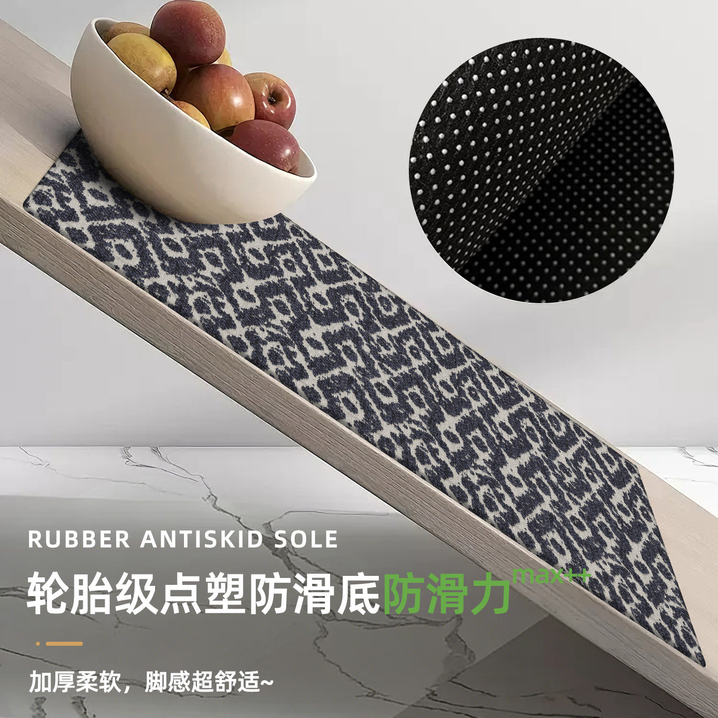 Kitchen water-absorbent floor mats, no-wash high-end oil-absorbing floor mats