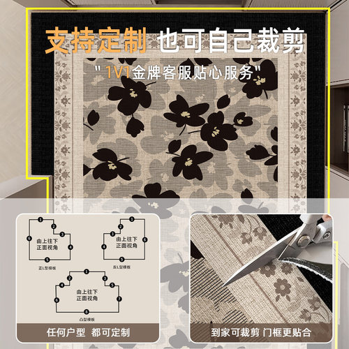 高级感地垫入户门垫玄关进门门口耐脏免洗脚垫室内门外可裁剪地毯 - 图3