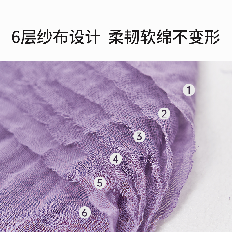 EVERLUNE爱维伦婴儿新生纱布浴巾儿童带帽斗篷浴袍纯棉超柔软吸水