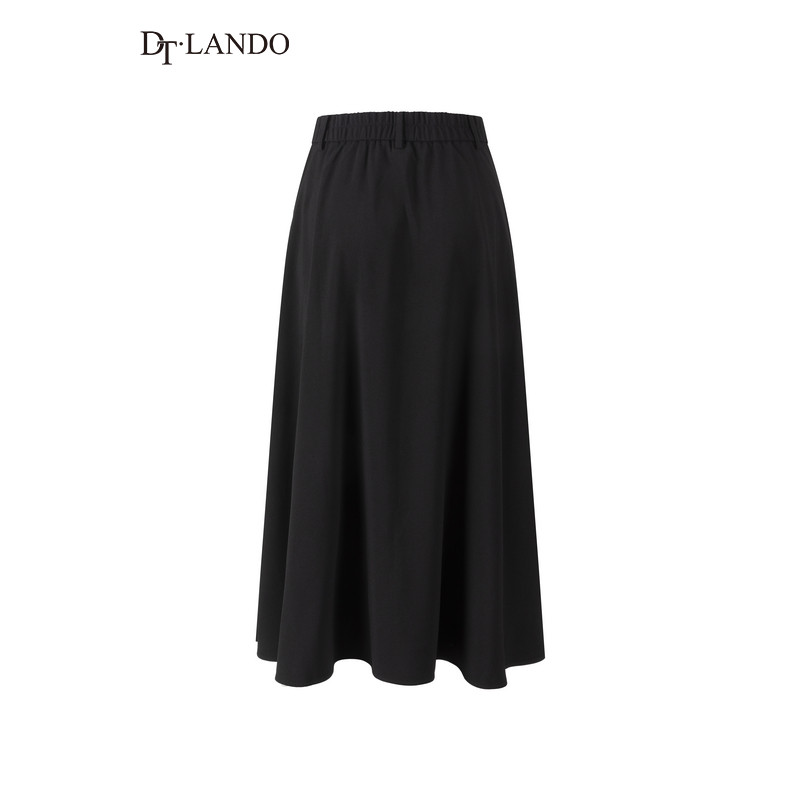 DTLANDO早春上新女装黑色大摆半身裙高腰宽松A字伞裙子,淘宝优惠券,粉丝福利购,淘宝优惠卷