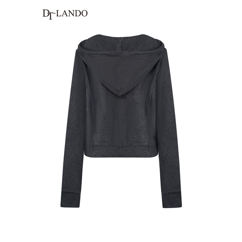 DTLANDO/商场同款25冬新品女装优雅宽松连帽品质绵短款夹克外套,淘宝优惠券,粉丝福利购,淘宝优惠卷