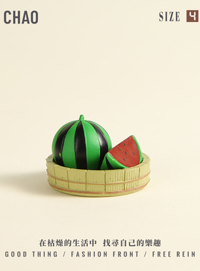 卡通治愈系办公室好物电脑显示屏中控台装饰品车载小摆件生日礼物