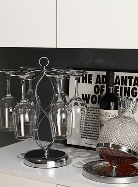 红酒杯套装水晶高脚杯架摆件轻奢高档客厅酒柜醒酒器家居装饰礼品