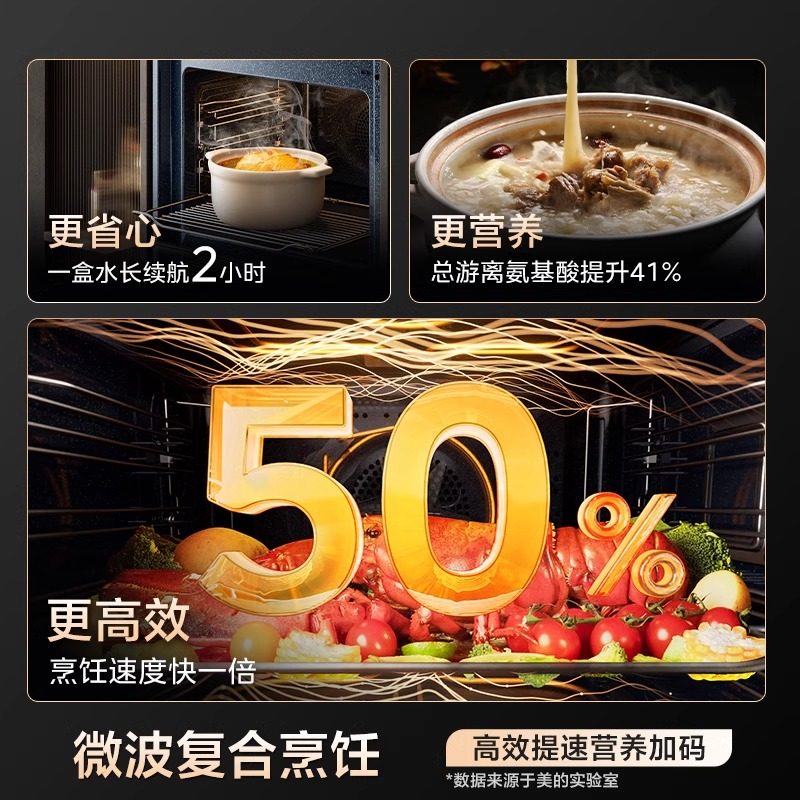 【大容量】美的GC7知味微蒸烤炸一体机嵌入式电蒸箱烤箱78L微波炉,淘宝优惠券,粉丝福利购,淘宝优惠卷