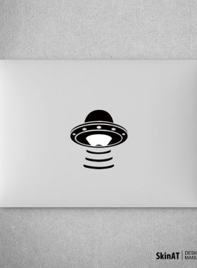 SkinAT适用于苹果笔记本Logo贴纸Macbook Air Pro外星人创意贴膜