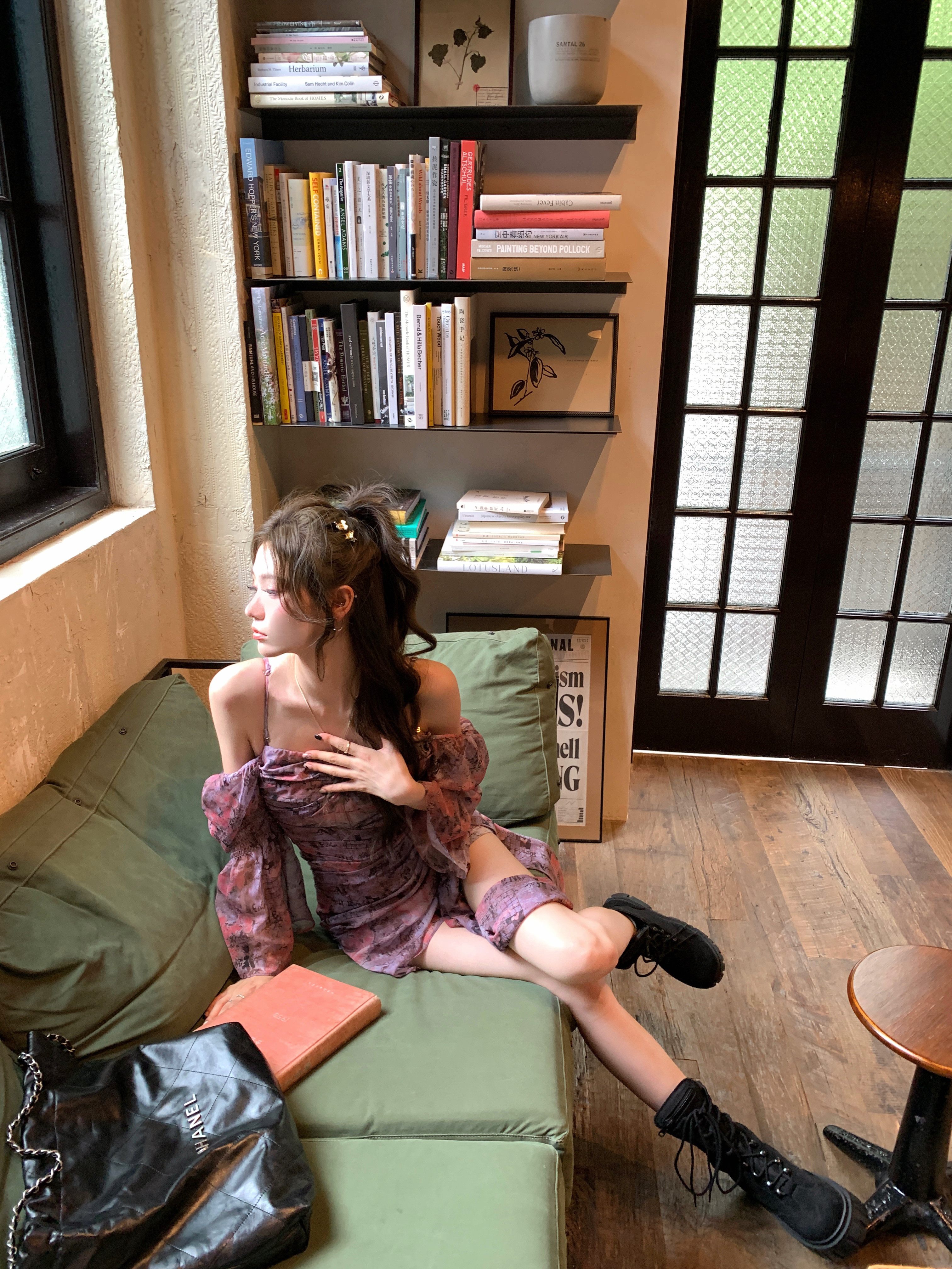 八盖pinky piggy 夜莺与蔷薇 纯欲风飘带连衣裙女一字肩a字吊带裙,淘宝优惠券,粉丝福利购,淘宝优惠卷