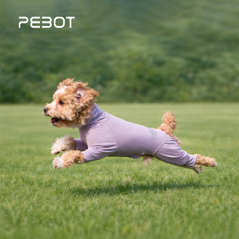 PEBOT宠物防护服捣蛋鬼防水防脏防晒四脚全包狗狗凉凉衣服皮肤衣