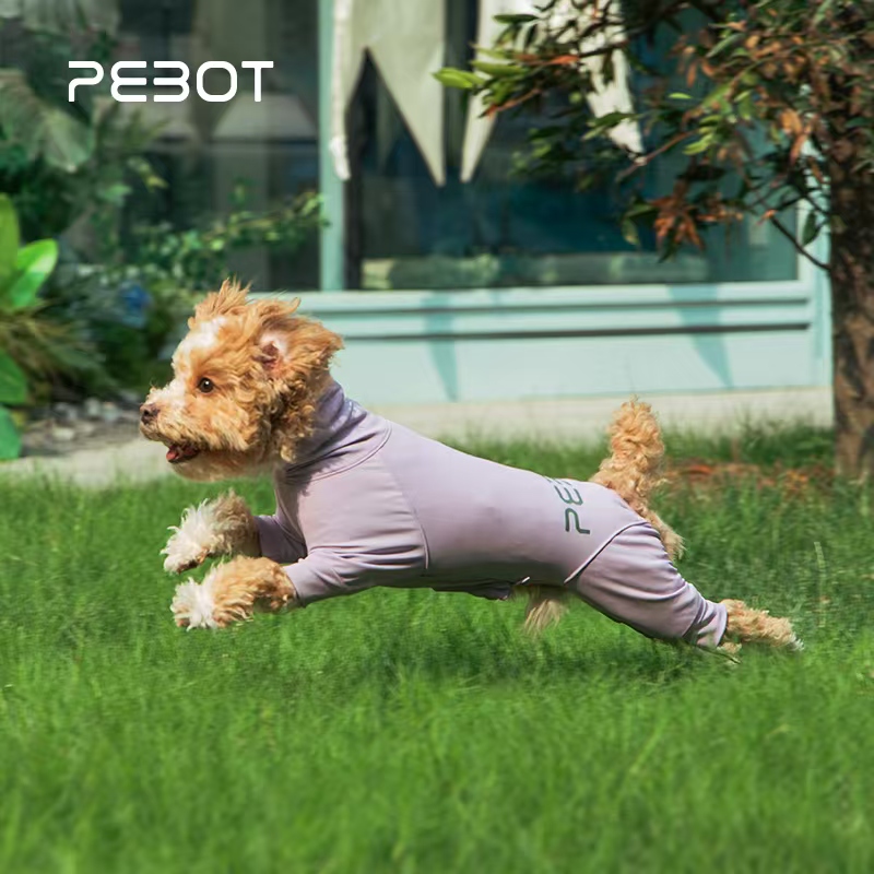 PEBOT宠物防护服捣蛋鬼防水防脏防晒四脚全包狗狗凉凉衣服皮肤衣