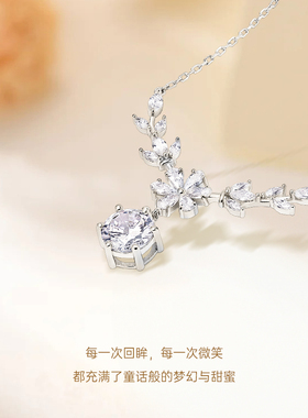 迪士尼银饰项链女士新品