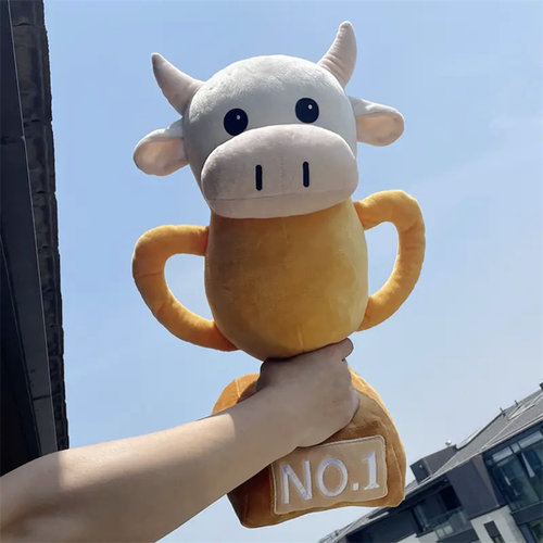创意恶搞真牛杯B玩偶抱枕鲨杯冠军奖杯玩具牛啤活动礼物优趣优品 - 图3