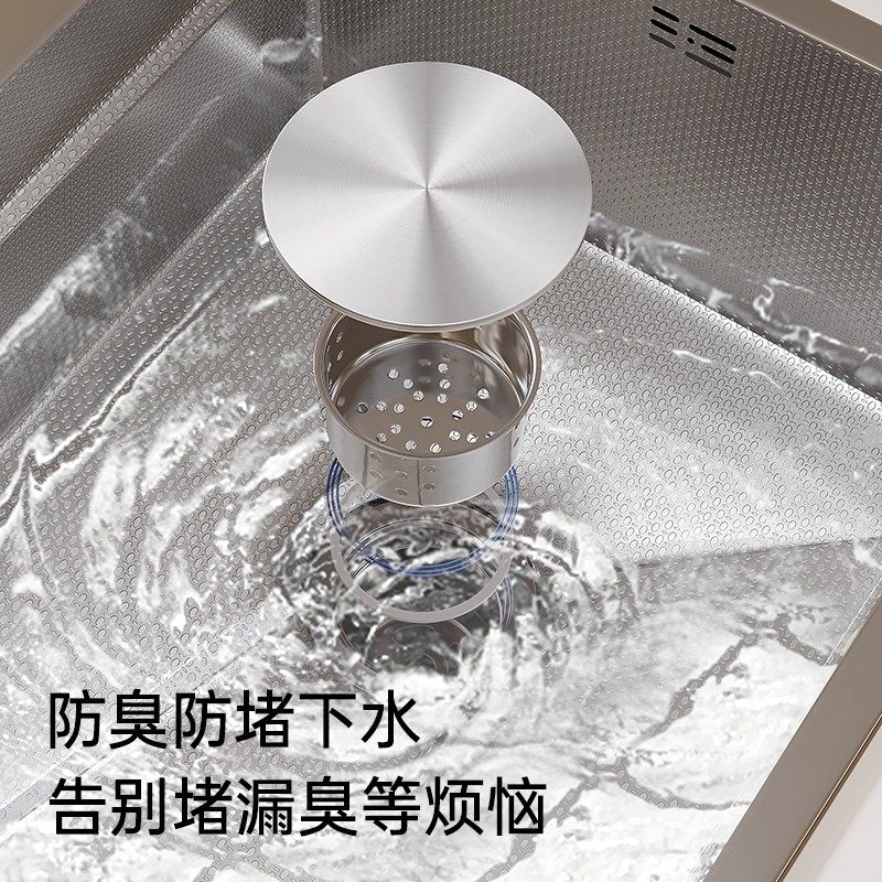 品牌十大洗菜盆银色水槽大单槽蜂窝加厚SUS304不锈钢家用洗碗池台,淘宝优惠券,粉丝福利购,淘宝优惠卷