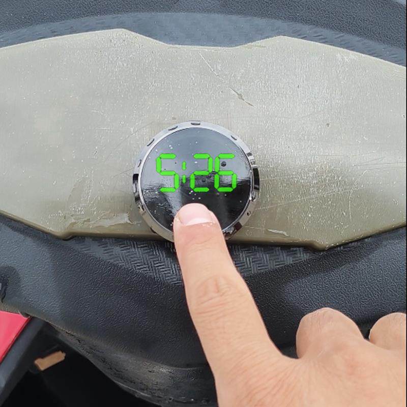 电动车时钟夜光防雨摩托车改装通用车载电子表免接线粘贴款,淘宝优惠券,粉丝福利购,淘宝优惠卷