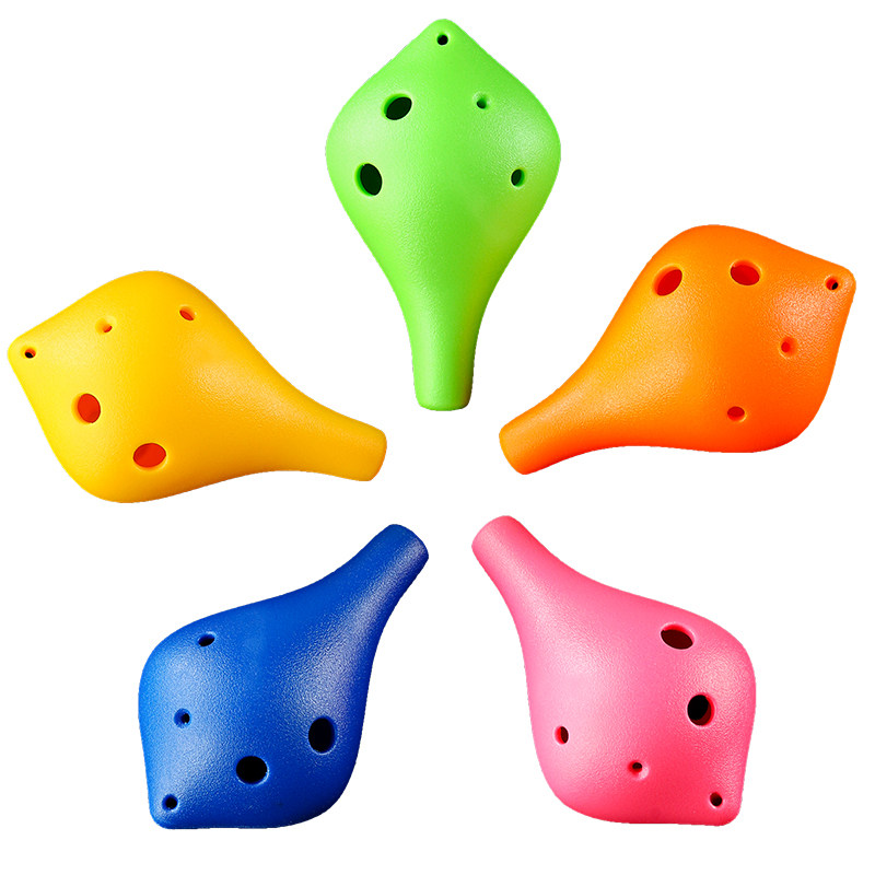 聆木6孔中音ac儿童学生安全陶笛 奇美陶悦陶笛