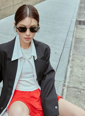 复古老钱风金属板材时尚方形墨镜