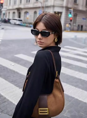 2025新款小香风法式小框猫眼墨镜