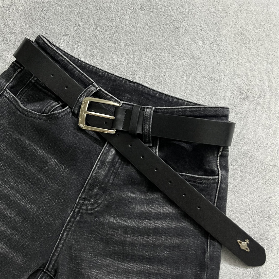 时髦星球皮带男女针扣腰带高级感小众个性爆款牛仔裤配饰百搭简约 - 图3