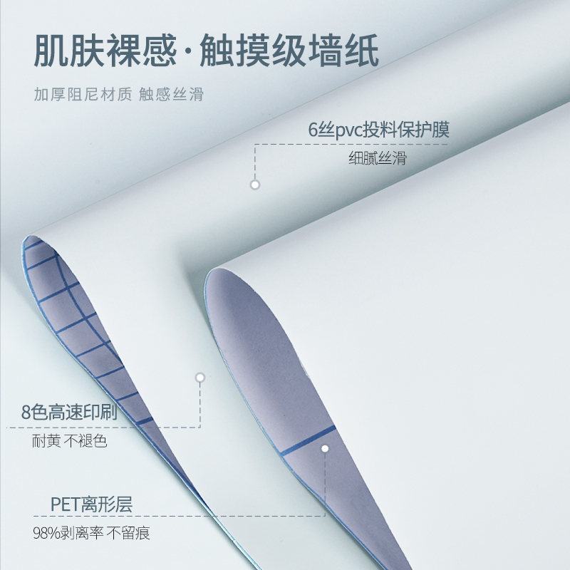 肤感桌面贴纸桌贴桌纸墙纸自粘防水书桌子衣柜子柜门家具翻新贴膜-图0