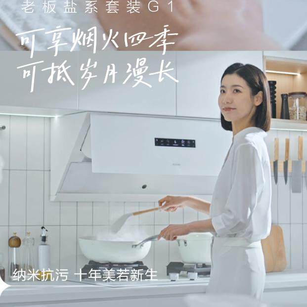 [重磅新品]老板盐系G1烟灶套装厨房抽吸油烟机燃气26A1-G1/26X1