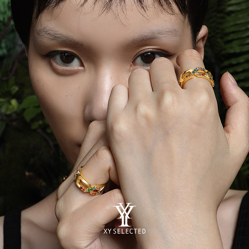 xy selected女原创小众个性男指环 XYSELECTED戒指/指环