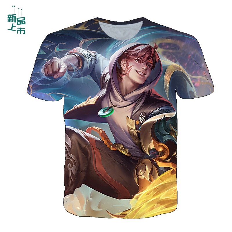 王者荣耀衣服王者荣耀衣服t恤赵云淬星耀世孙策挚爱之约马超无双飞将貂蝉短袖