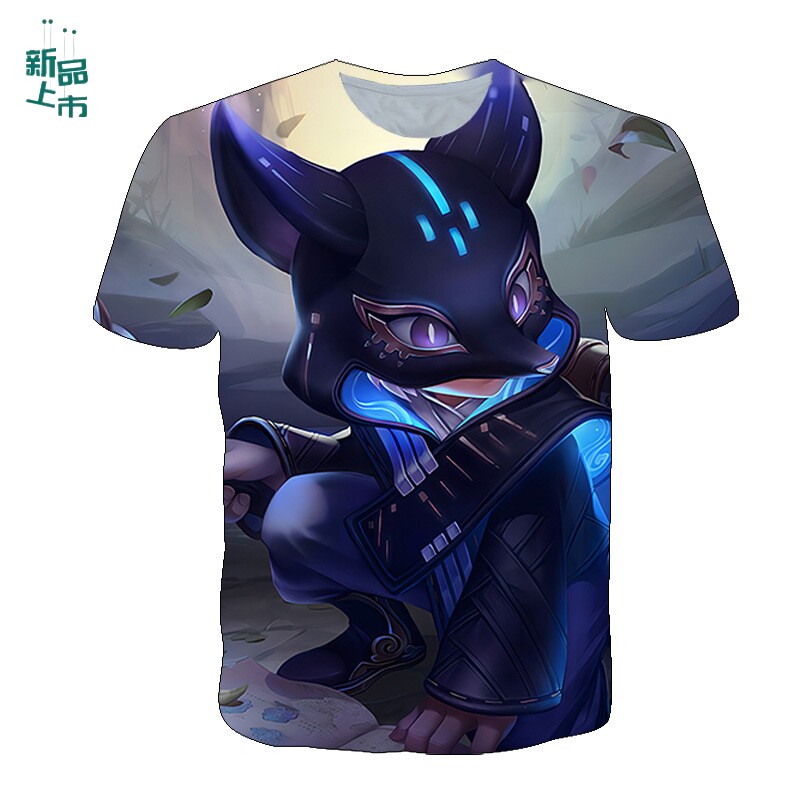 王者荣耀衣服王者荣耀衣服t恤赵云淬星耀世孙策挚爱之约马超无双飞将貂蝉短袖