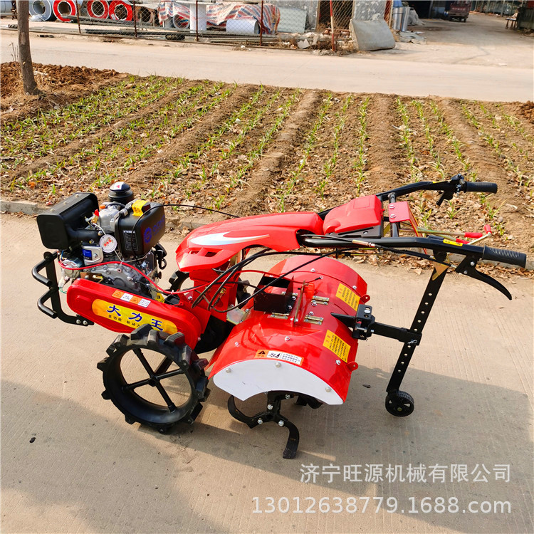 小型汽油旋耕机 柴油电启动微耕机 开沟犁地趟地机 - 图2