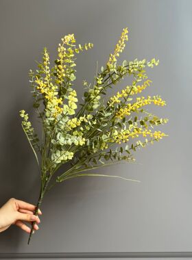 把束尤加利果仿真绿植 插花摆件客厅装饰花摆设拍摄道具 绿植