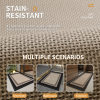 Cross-border imitation linen kitchen floor mats, special anti-slip, anti-oil, water-absorbent mats, doorway stain-resistant foot mats, no-wash long strip carpets