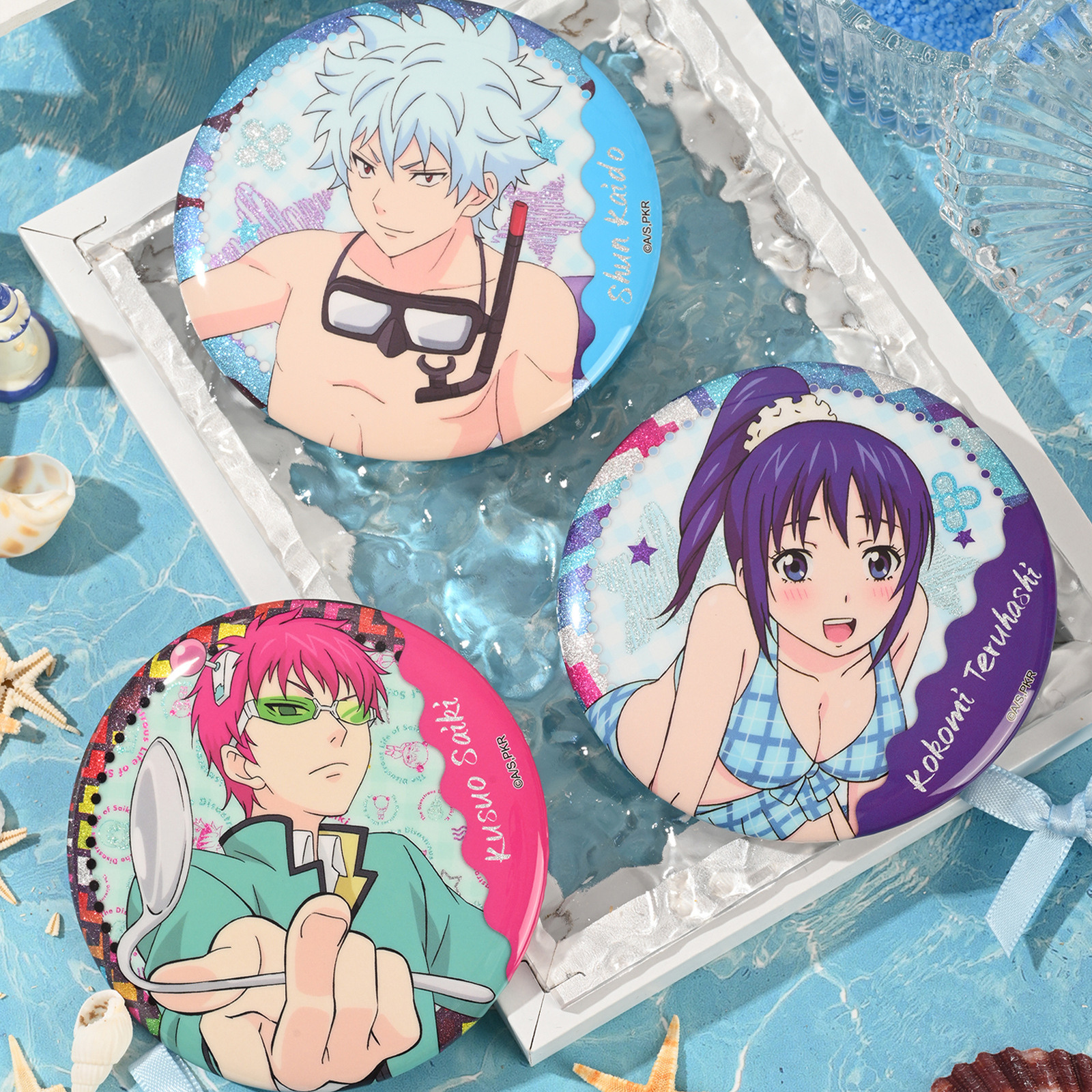 漫序正版官谷齐木楠雄的灾难始动篇海藤瞬照桥心美徽章吧唧周边 - 图3