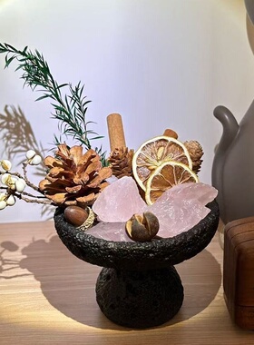 蒜头香薰晶石盘香薰晶石