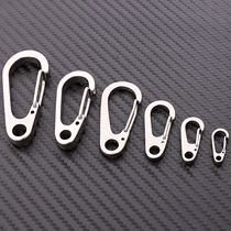 Bag buckle 304 stainless steel safety buckle D shape quick hanging dog button climbing buckle Climbing Buckle outdoor Sofitting accessories