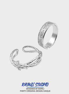 原创设计荆棘玫瑰情侣戒指男女潮